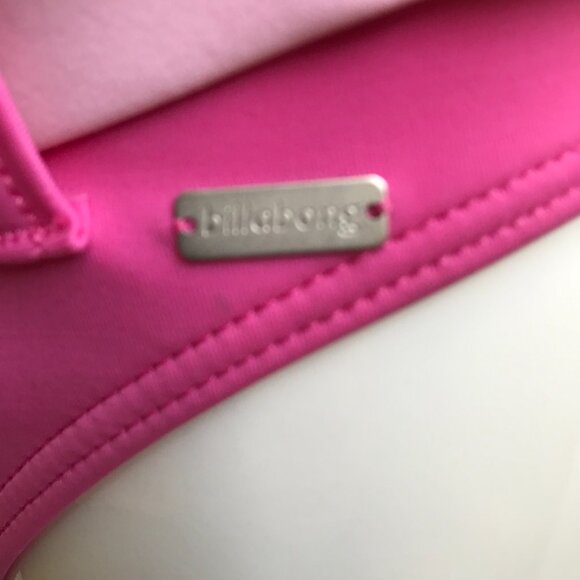 Billabong BLUE CRUSH era Vintage bikini pink belted halter top set RARE - Picture 6 of 7